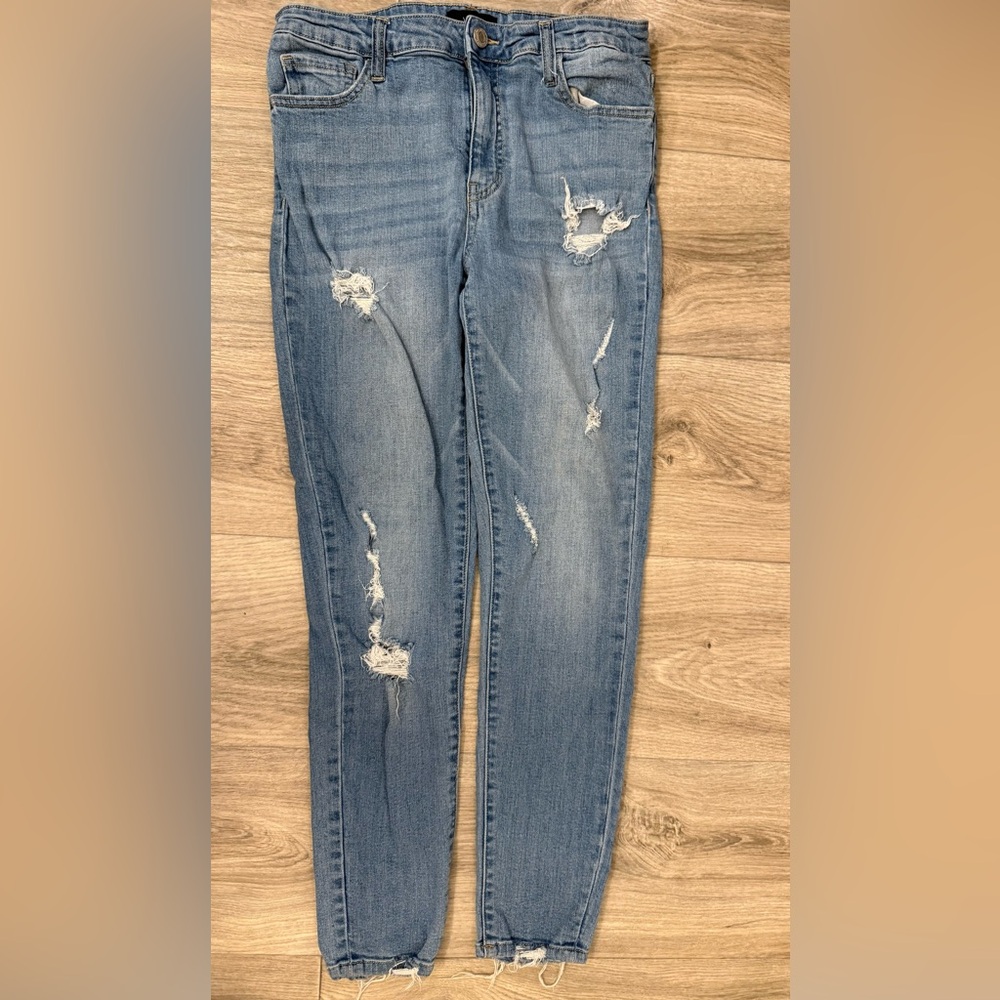 VERVET Crop Skinny Jeans Women’s Size 29 Distressed Raw Hem